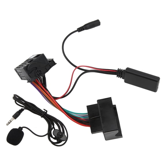 NFTIGB 40 Pin Car Stereo RD4 Full Wire Harness Bluetooth Microphone AUX IN Cable Adapter Replacement Kit