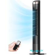 NFTIGB 40 inch Tower Fan Bladeless Fan for Bedroom, 70° Oscillating Standing Floor Fan with Remote, 5 Speeds 3 Modes with Remote, New
