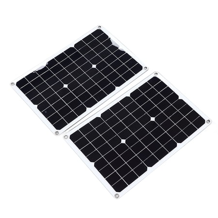 NFTIGB 40W Solar Panels Kit Renewable Energy Controller 30A Charger Portable Modules Single Crystal Silicon 18.11 inches / 46 cm for Garden Patio Off Grid
