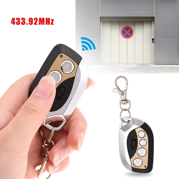 NFTIGB 433.92MHz Electric Cloning Universal Garage Door Gate Remote Control Duplicator Key Fob Gold[cite: 1]