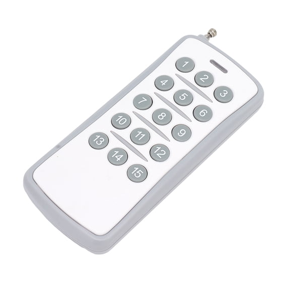 NFTIGB 433MHz Universal Remote Control Wireless ABS 15 Keys Switch Replacement for DIY LED Lights Warehouse Door Automation DC 12V Operation (4.7 inches / 12 cm)