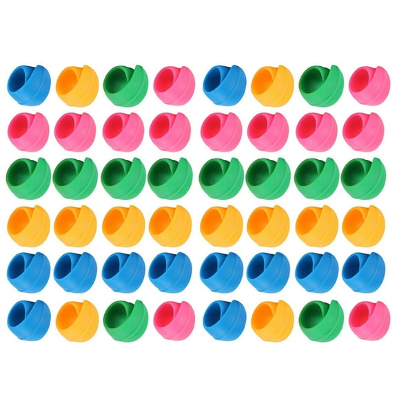 NFTIGB 48 Pieces Silicone Thread Spool Huggers Saver Bobbin Holder Clips Organizer for Sewing Machine Quilting Embroidery, Prevents Thread Tails from Unwinding, Multicolor (2.54 cm / 1 inch)