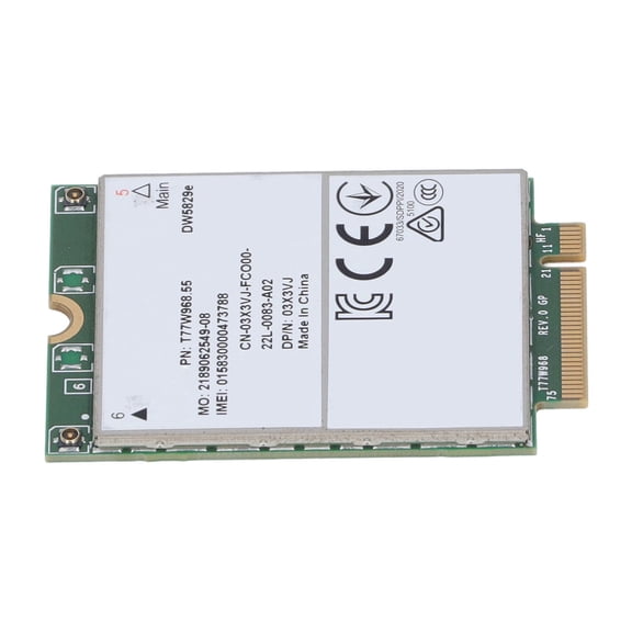 NFTIGB 4G Module T77W968 DW5829e Cat 16 LTE Network Card for Laptop 7320 7330 7520 7530 7430 (3.15 inches / 8 cm)