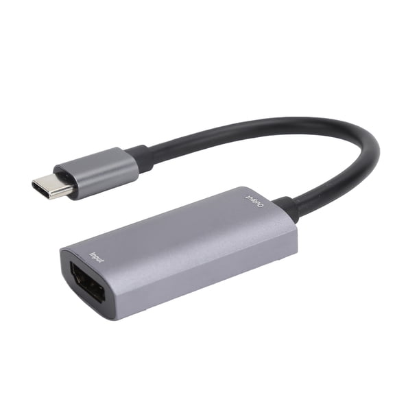 NFTIGB 4K at 30Hz HD Multimedia Interface to Type-C Video Capture Card for Teaching Recording, Live Broadcasting, Medical Imaging, and Gaming, Aluminum Alloy Adapter, Black, 13 inches / 33 cm