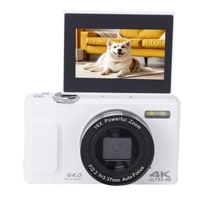 NFTIGB 4K Vlogging Digital Camera with 16X Zoom and 64MP Full HD CMOS Sensor Compact Point & Shoot Digital Camera for Beginners and Teens (18 Inches / 45.7 cm Pack)
