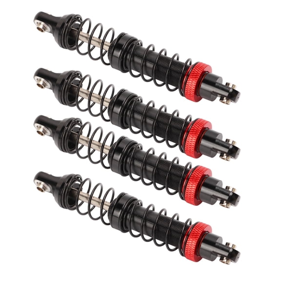 NFTIGB 4Pcs RC Shocks Absorber Aluminium Alloy Adjustable Dual Section Dual Spring RC Car Damper for 1/10 RC Crawler Car 70mm / 2.8 inches
