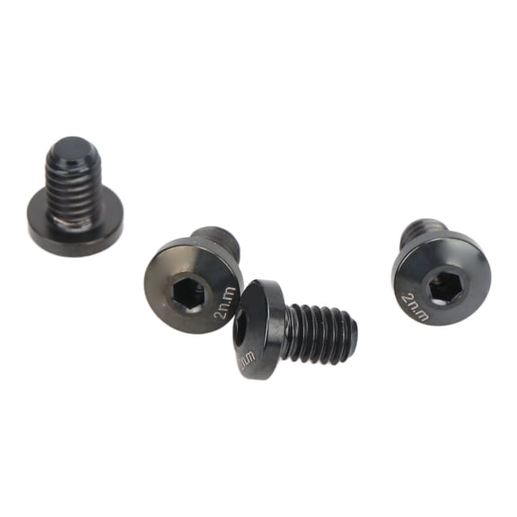 NFTIGB 4Pcs Road Bike Brakes Screws Titanium Alloy Durable Rustproof Polishing Grinding Accurate Thread Road Bike Rotor Bolts Black