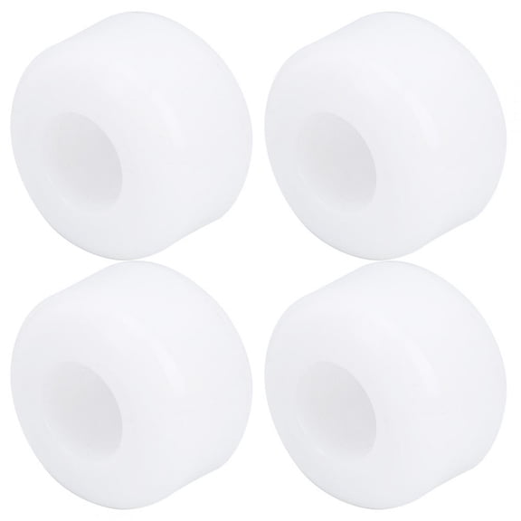 NFTIGB 4Pcs/Set High Elasticity PU Fish Board Skateboard Wheels Replacement Accessories, 2.1 inches / 54 mm, White[cite: 1]
