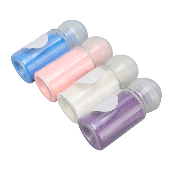 NFTIGB 4Pcs Transparent Embossing Powder Set 40ml Total Capacity Ideal for Scrapbooking Custom Rubber Stamps and Professional Paper Crafts Dimensional Glossy Finish (4 x 10ml / 1.35 oz)