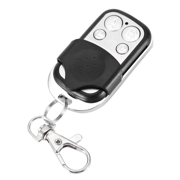 NFTIGB 4Pcs Universal Garage Door Remote Control Key Fobs 433MHz 4 Buttons Simple Pairing Anti-Theft Cloner Transmitter for Car Gate Skylight Automation, Black & Silver, 5.91 inches / 15 cm[cite: 1]