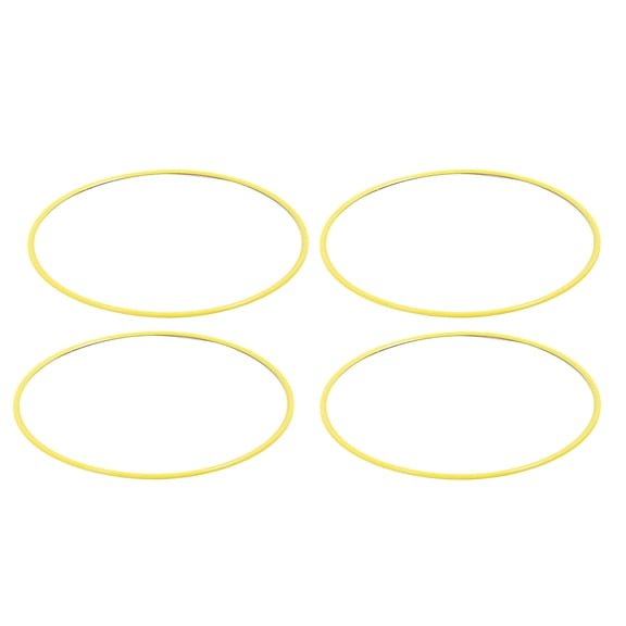 NFTIGB 4Pcs Wheel Rim Protector Scratch Resistant Self Adhesive Trim Rings for 19in Wheel Hub Yellow, Universal Fit Car Auto Exterior Accessories, High Durability ABS Protection, 19 inch / 48.26 cm