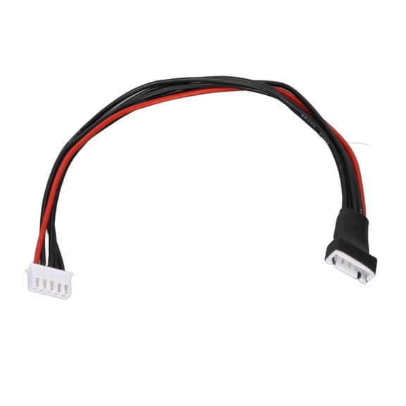 NFTIGB 4S Lipo Balance Cable Professional 1 Red 4 Black Lipo Charging Power Extension Wire for RC Model Lipo Battery, Silicone Plastic Copper Material, 9.3 inches / 23.7 cm Length[cite: 1]