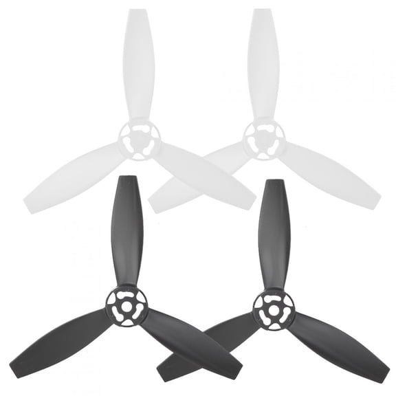 NFTIGB 4pcs RC Airplane Propeller Modified Accessory Replacement Fit for Bebop 2 Drone Black/White 3 inches / 7.6 cm[cite: 1]