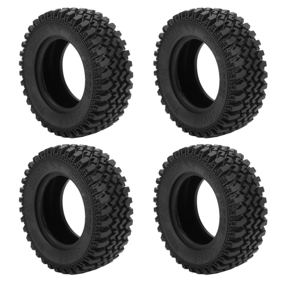 NFTIGB 4pcs RC Rubber Wheels Tyres Front and Rear Tires for MN86 1/12 RC Crawlers Upgrade Parts, Durable High-Quality Rubber Material, Black Color, 3.1 Inches[cite: 1]