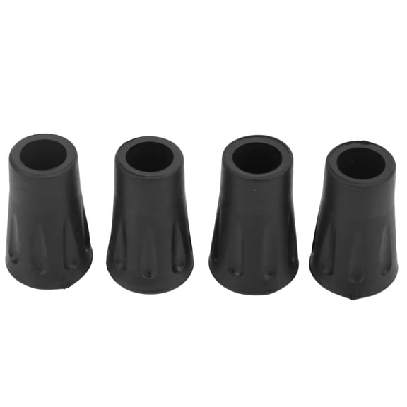 NFTIGB 4pcs Trekking Pole Tips Rubber Replacement Tip Protectors for Hiking Poles with 12mm (0.5 inches) Hole Diameter, Black Backpacking Accessories