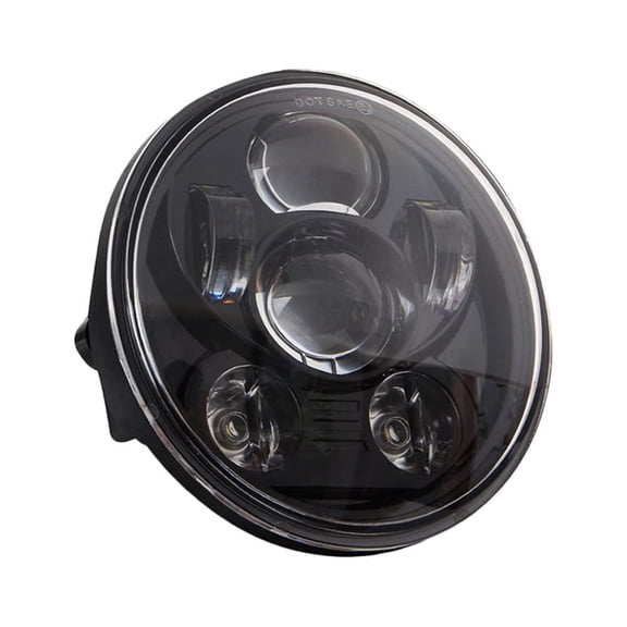 NFTIGB 5.75 inch / 14.6 cm LED Headlight Motorcycle Projector Headlamp Super Wide Angle Driving Light for Harley Davidson Models Black