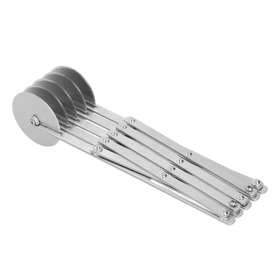 NFTIGB 5 Wheel Multi Stainless Steel Pizza Cutter Dough Pastry Bread Cutting Tool Professional Kitchen Baking Cutter Wheel (9.8 x 2.4 x 2.4 inches / 25.0 x 6.0 x 6.0 cm)