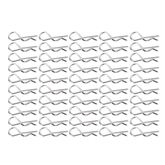 NFTIGB 50 Pcs RC Accessories R Type Body Clip Pin for 1/10 1/12 1/16 Scale Remote Control Car Shell, 24.3 mm / 0.96 inches
