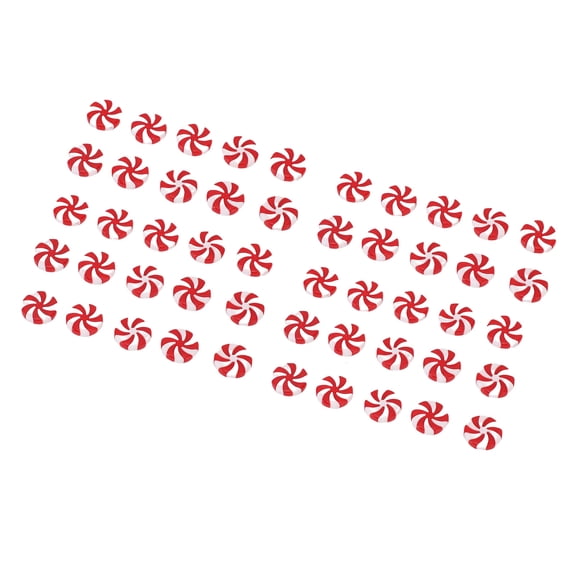 NFTIGB 50 Pcs Xmas Candy Decoration Cute Exquisite Plastic Hanging Ornament for Tree Window Decor, 13 x 12 x 3 inches