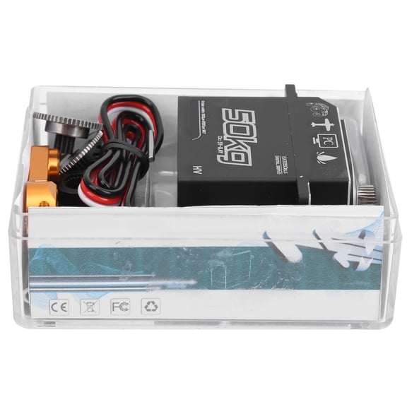 NFTIGB 50KG Waterproof Stainless Steel Gears High Torque Digital Servo for 1/10 1/8 RC Boat Car (3.15 inches / 8 cm)