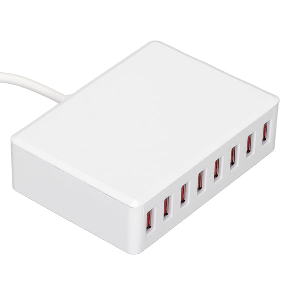 NFTIGB 50W Multi USB Charger 8 Port Desktop Charging Station Universal Travel Adapter 100-240V
