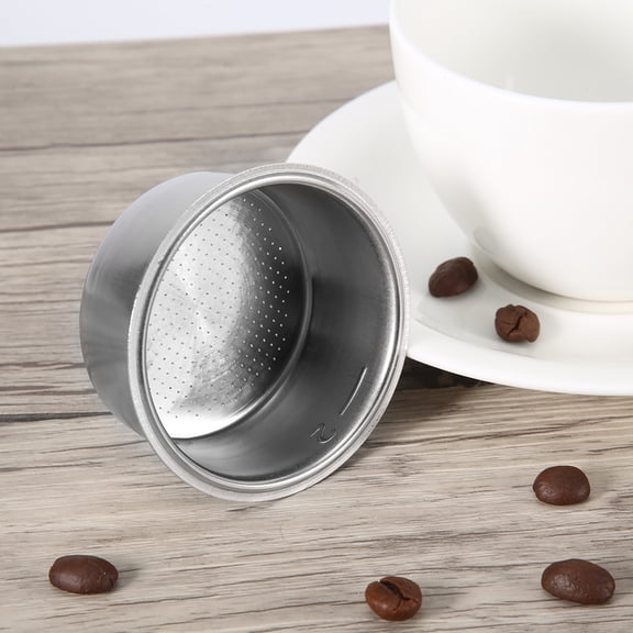 NFTIGB 51mm / 2.0 inches Stainless Steel Coffee Filter Basket Replacement Part for High Pressure Espresso Maker Machines, Lightweight 0.9 oz / 25g Reusable Metal Drinkware Accessory