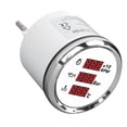 thumbnail image 1 of NFTIGB 52mm Digital Tachometer Oil Pressure Water Temp Gauge 3 in 1 LED Display for Boat Yacht RV Truck Motorcycle White Dial Silver Bezel 810-00321, 1 of 9