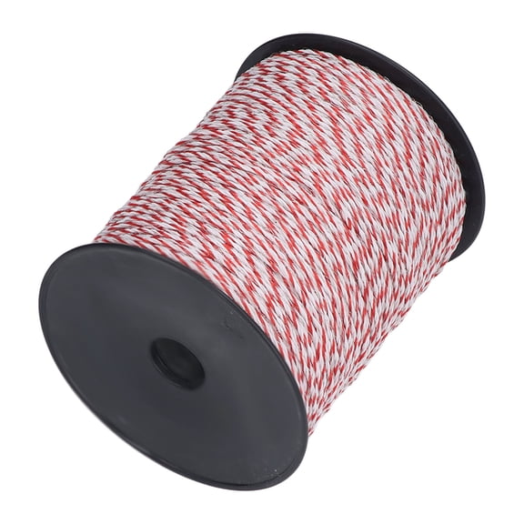 NFTIGB 546.8 Yards Electric Fence Power Rope Wire 2mm Heavy Duty Polywire Professional Fencing Cord Line for Farm Ranch Cattle Horses Sheep Dogs (500m / 1640 Feet)
