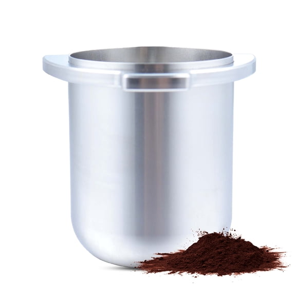 NFTIGB 54mm Coffee Powder Picker Dosing Cup with Independent Outlet Double-Ear Hangable Design 304 Stainless Steel Espresso Distribution Tool Fits All Breville 8 Series Machines