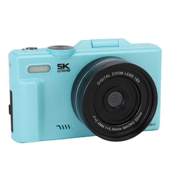 NFTIGB 5K Digital Camera for Photography 75MP HD Autofocus 18X Digital Zoom WiFi Mirrorless Camera with 3 Inch Flip Screen for Travel
