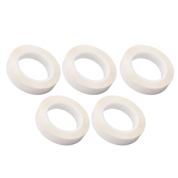 NFTIGB 5PCS 0.05mm PET Insulation Adhesive Tape White Heat Resistant Tapes for Electrical Application 1 in / 25.4 mm x 216.5 ft / 66 m