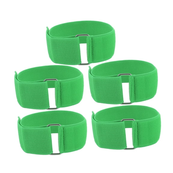 NFTIGB 5Pcs 3 Legged Race Bands For Kids And Adults, Relay Race Games For Outdoor Group Party, Birthday, Carnival, Field Day Team Building Activities (7.87 inches / 20 cm) Green