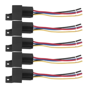 NFTIGB 5Pcs Automotive Relay 5 Pin Copper ABS Shell Stable Tidy Connection Car Relay 12V 40A JD1914 (20.00 inches / 50.8 cm)