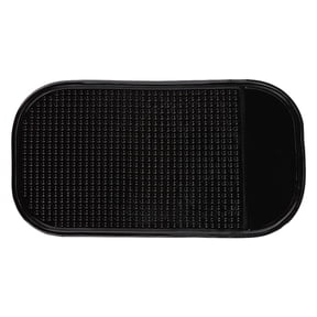 NFTIGB 5Pcs Car Grip Pad Non Slip Sticky Anti Slide Dash Cell Phone Holder Black Mat for Dashboard, Kitchen, and Office, Premium Plastic Silicone, 5.12 inches / 13 cm Long, Universal Fit