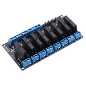 NFTIGB 5V 8 Channel Solid State Relay Module with Fuse, High Level Trigger, 2A - 11.0 inches / 27.9 cm