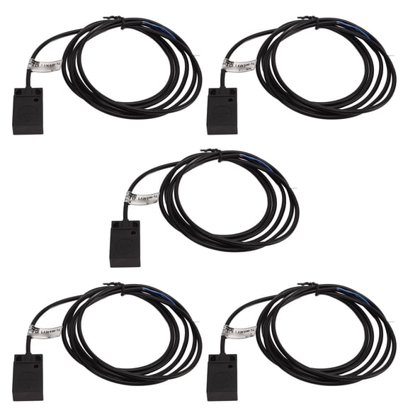 NFTIGB 5mm Inductive Proximity Switch Quick Response Anti Interference 2 Wire Normally Open AC NO Sensor 110-240V 150mA Electrical Switch Type 5 Pack 1ms Response Time (5.91 inches / 15.00 cm Width)
