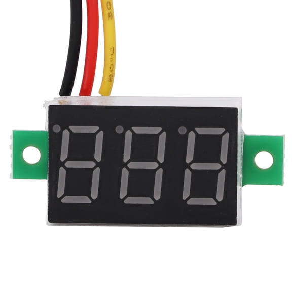 NFTIGB 5pcs 0.36 Inch LED Digital Tube Mini Voltmeter DC 0-100V 3-Wire Voltage Tester Gauge Multicolor 5 Colors (3.94 inches / 10 cm)