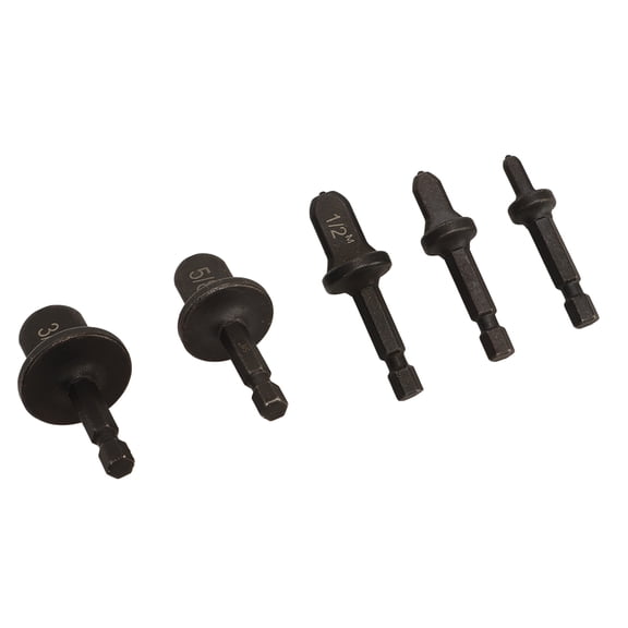 NFTIGB 5pcs Copper Tube Expander Copper Pipe Swaging Tool Drill Bit Set, HVAC Repairing Flaring Expanders, Easy to Operate Multi-Head Compact Tube Expander for Air Conditioner Repair