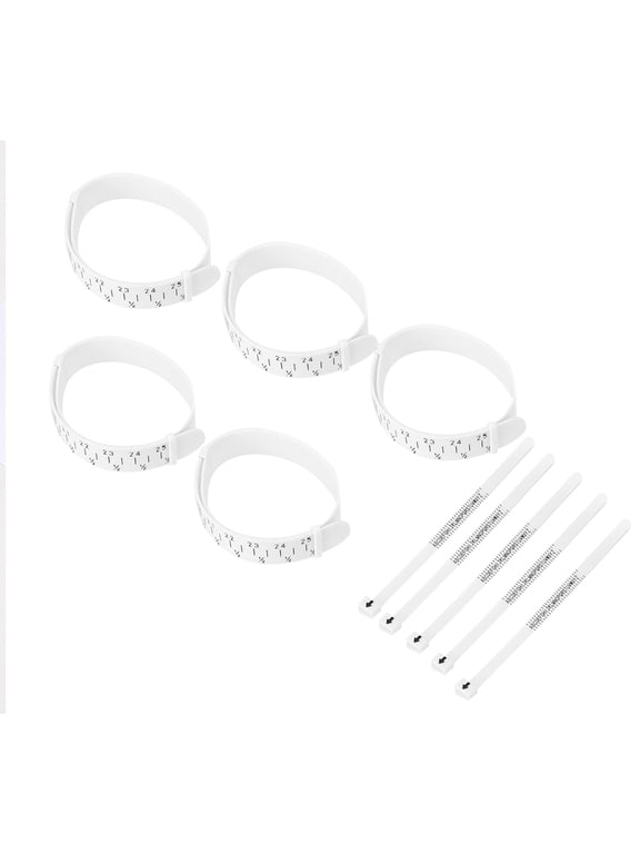 5pcs Ring Sizer UK Finger Bracelet Measure Gauge Jewelry Measuring Accessory Kit, 7.09 inches / 18 cm