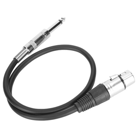 NFTIGB 6.35mm to XLR Female Audio Cable Balanced Interconnect Cord for Microphone Mixer, TRS 1/4 Inch to XLR Cable, 0.5m / 1.6ft / 19.68 inches Length