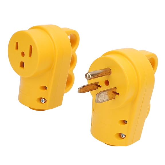 NFTIGB 6-50P Plug 6-50R Socket 50A 3 Prong 12500W NEMA Universal Welder Plug Set Easy Unplug Heavy Duty 10 AWG Wire Compatible Electrical Plugs