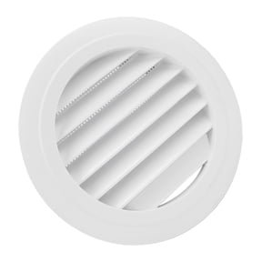 NFTIGB 6 Inch Round Vent Cover (150mm), Premium ABS Slant Louver Grille Built-in Fly Screen for Wall and Ceiling HVAC Systems, Moisture Resistant Home Office Air Flow Ventilation Deflector, White