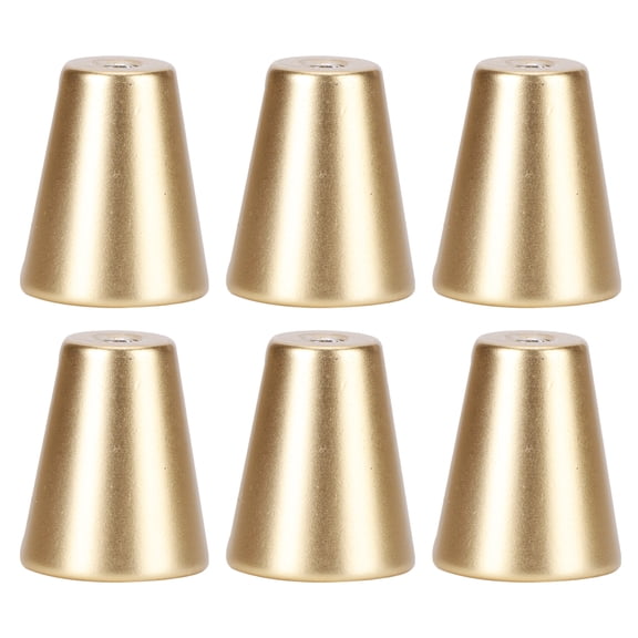NFTIGB 6-Pack Gold Cabinet Knobs Space Aluminum European Drawer Pulls Round Single Hole Door Handles for Wardrobe Cupboard Furniture Hardware 1.18 inches / 3.0 cm