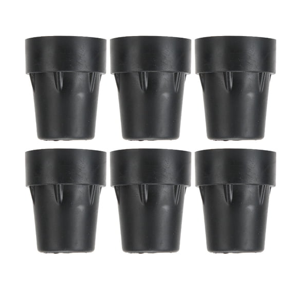 NFTIGB 6 Pcs Walking Stick Bottom Pads Anti-Slip Walking Canes End Cover Tip Accessory, 7/8 inches / 22.2 mm Plastic Replacement Tips for Seniors
