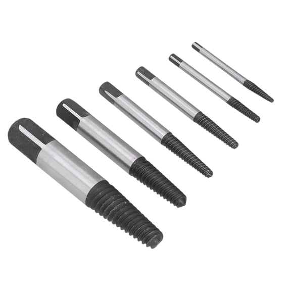 NFTIGB 6-Piece Broken Screw Extractor Set Tool Steel Damaged Bolt Remover Kit with Storage Box