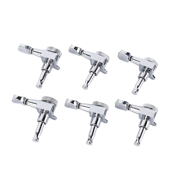 NFTIGB 6 Pieces Electric Guitar Tuning Peg with Lock Metal Accurate Tuning Keys Guitar Locking Tuners Replacement Parts Set Zinc Alloy 15cm / 5.9in