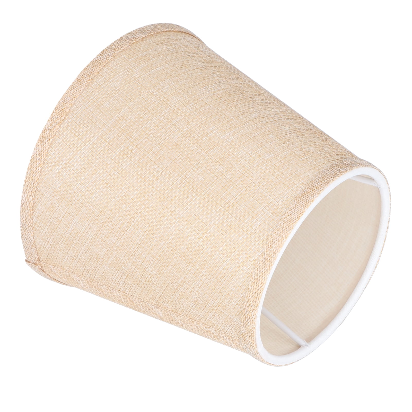 NFTIGB 6 Pieces Fabric Lamp Shades Household Modern E14 Clip On Lampshade Replacement Cover for Chandeliers Wall Table Floor Lamps, Apricot, 5.5 inches / 14 cm Height