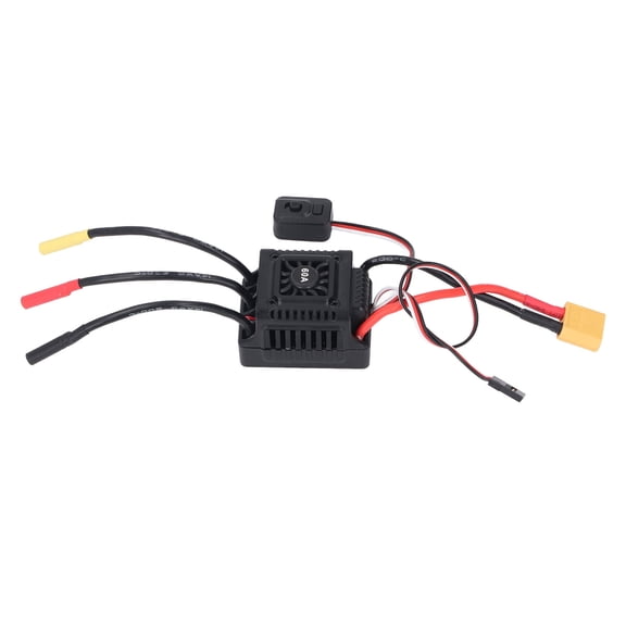 NFTIGB 60A RC Brushless Electronic Speed Controller ESC for 1/10 Scale Short Course Trucks, Buggies, and 4 Wheel Carts Compatible with Various Servos for Entry Level and Intermediate Hobbyists