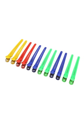 60Pcs Duck Billed Hair Clips ABS Alloy Anti Slip Sectioning Assorted Colors Barber Hair Clips for Home Salon Styling 5.12 Inches / 13 cm No Trace Positioning