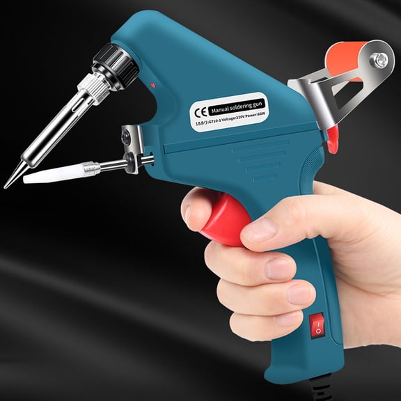 NFTIGB 60W Handheld Soldering Iron Automatic Tin Feeding Machine, 110V Electronic Welding Tool Kit for DIY Home Repairing & Circuit Boards, 8.1 inches / 20.57 cm[cite: 1]